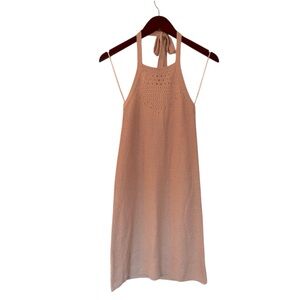 NWT🌺No Comment•Backless Halter Knit Mini Dress